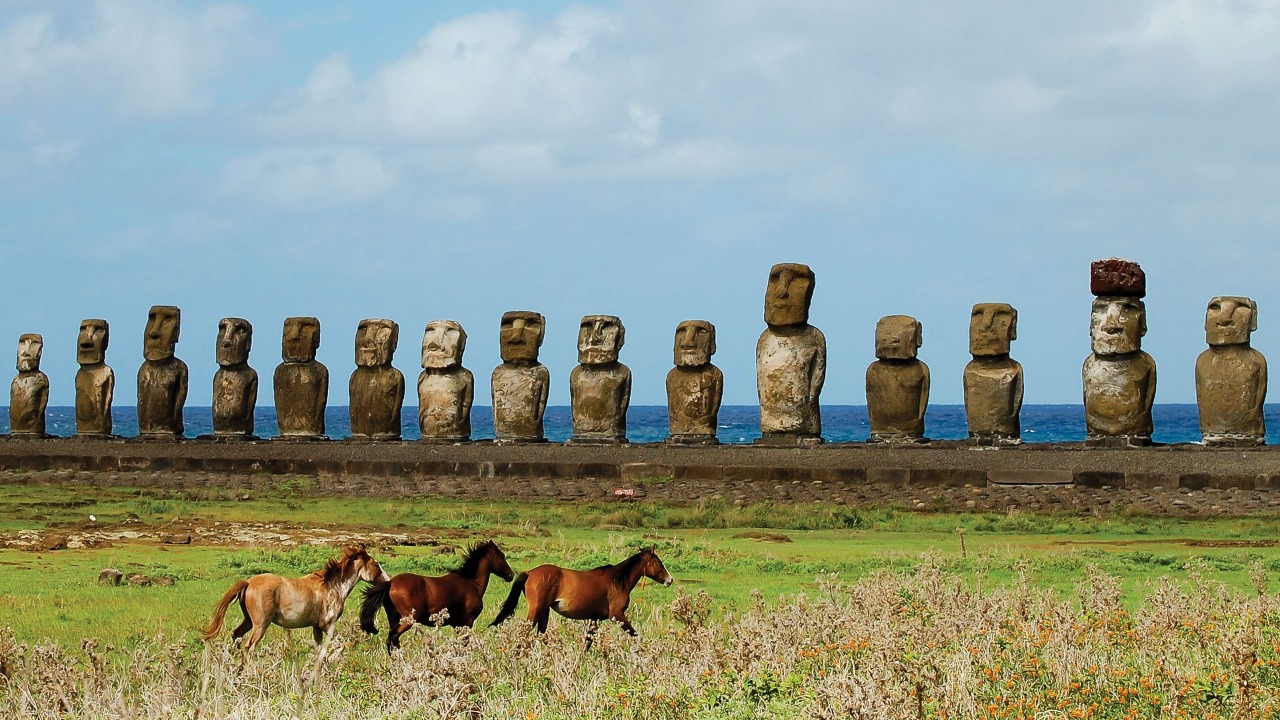 Ahu Tongariki - Estátuas da Ilha de Páscoa