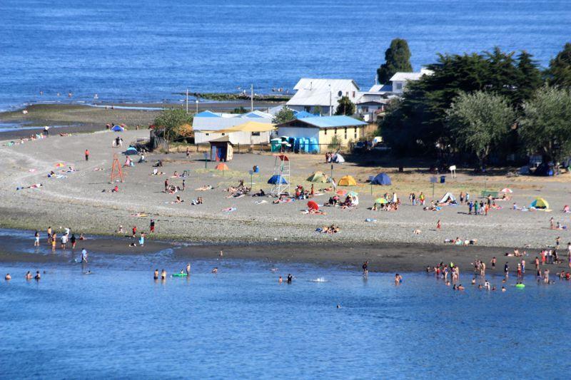 Praia em  Puerto Montt