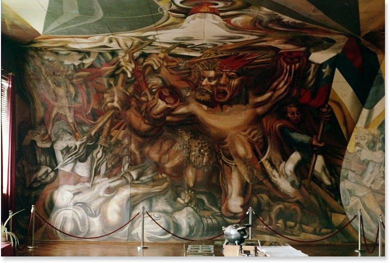 Mexiko-Schule und ihre Wandbilder